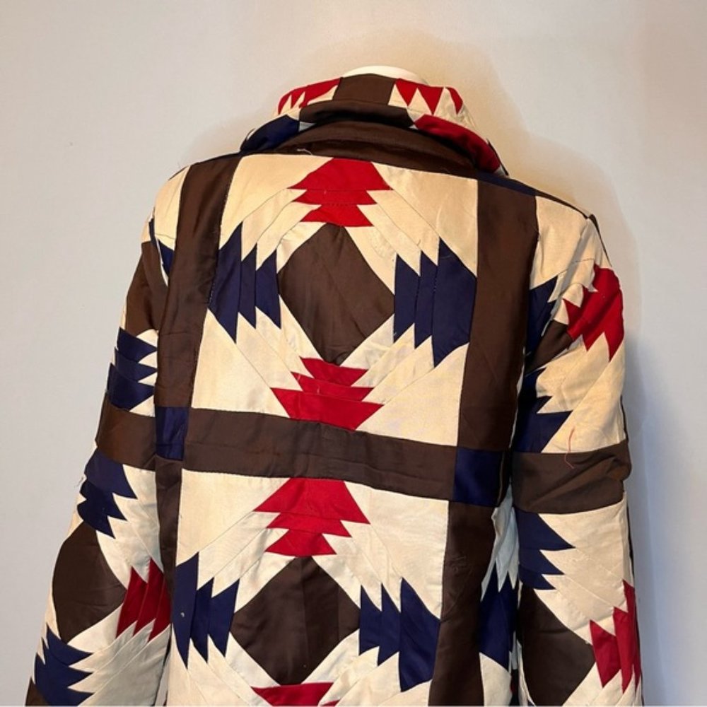 Handmade Lightweight Patchwork Spring Jacket in Multi Colors - One Size - Picture 8 of 8